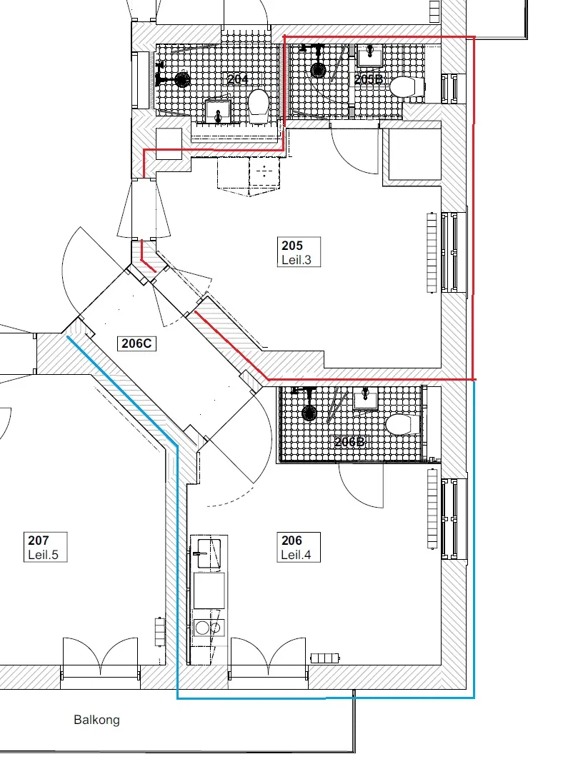 Boutique hotellrom Rom 205 Josefines gate 30 Oslo, innredet i lindegrønn palett med skreddersydd sengegavl, integrert minibar og connecting-mulighet til Rom 206.
